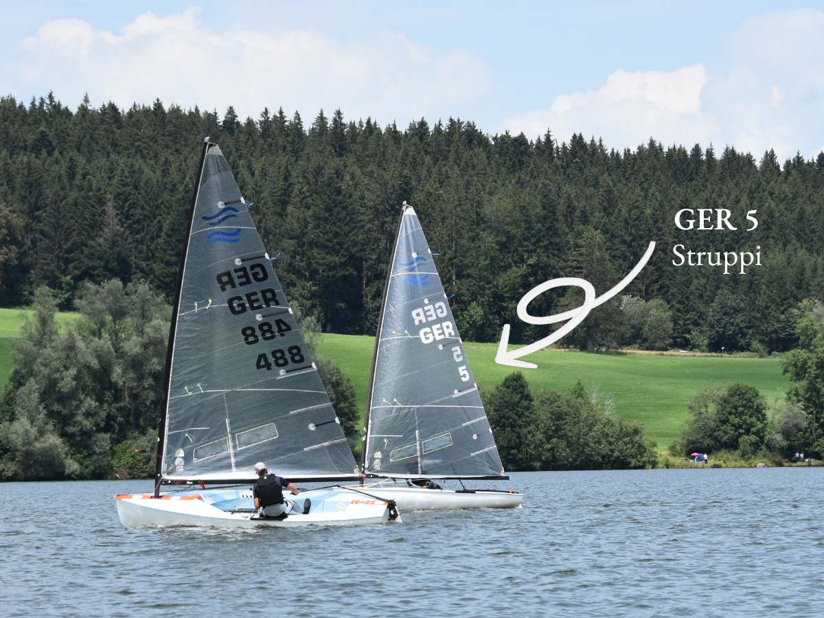 Finnregatta Rottachsee 2024, Kampf ums Podest.