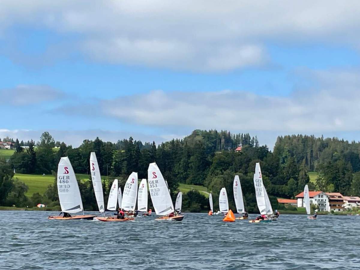 Seggerling Segel-Training für die GO 24 am Rottachsee im Allgäu