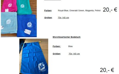 NEU! Badetücher und weitere interessante Stücke aus der SSG-Rottachsee Kollektion