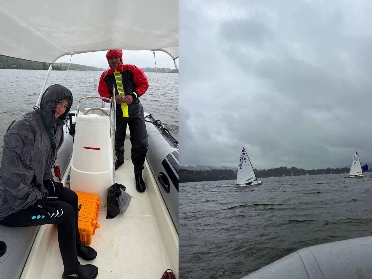 Echter Wassersport: Segel-Regatta am Rottachsee