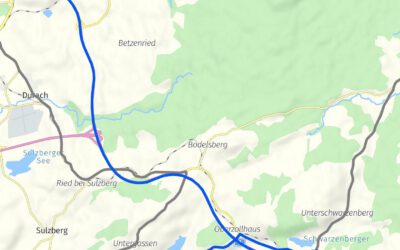 Achtung Umleitung zum Segelplatz nach Moosbach dauert die ganze Saison an