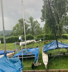 Sturmschäden am See